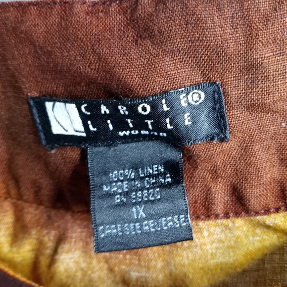 Carol little lava colored tunic top with slit sides - Picture 7 of 9